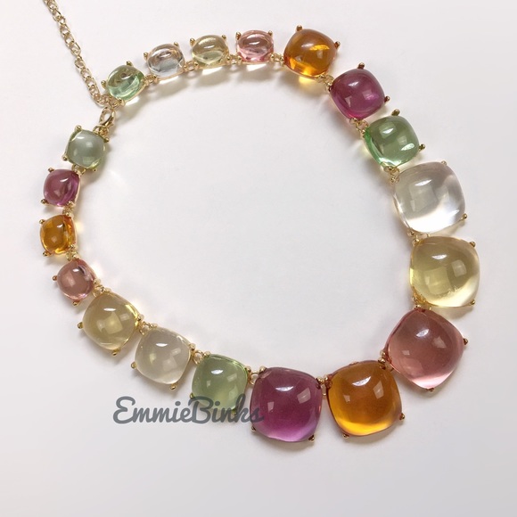 New Zara Multicolor Resin Cube Necklace - Picture 10 of 16